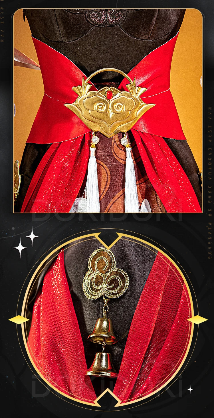 IN STOCK Tingyun Cosplay Game Honkai: Star Rail Cosplay【XS-2XL】DokiDoki-R Women Costume TingYun Shoes Wig Tail Cosplay Plus Size