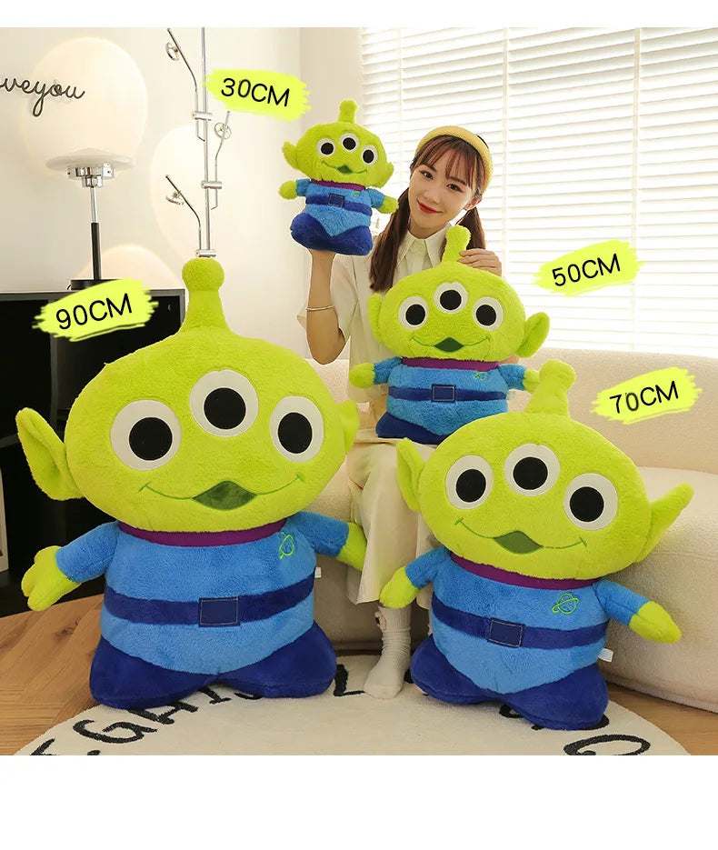 50/70/90cm Super Big Size Alien Disney Cartoon Anime Plush Stuffed Doll Cute Room Decorated Plushie Children Pillow Holiday Gift