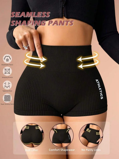 High Waisted Women’s Quick Drying Yoga Shorts with Abdominal Compression and Peach Butt Lift for Exercise Running