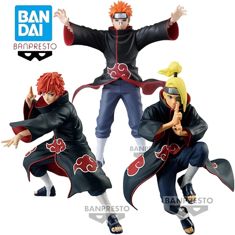 In Stock Original Banpresto Pain & Sasori & Deidara Naruto Anime Action Figure Model Ornaments Boxed Toys Gift Genuine