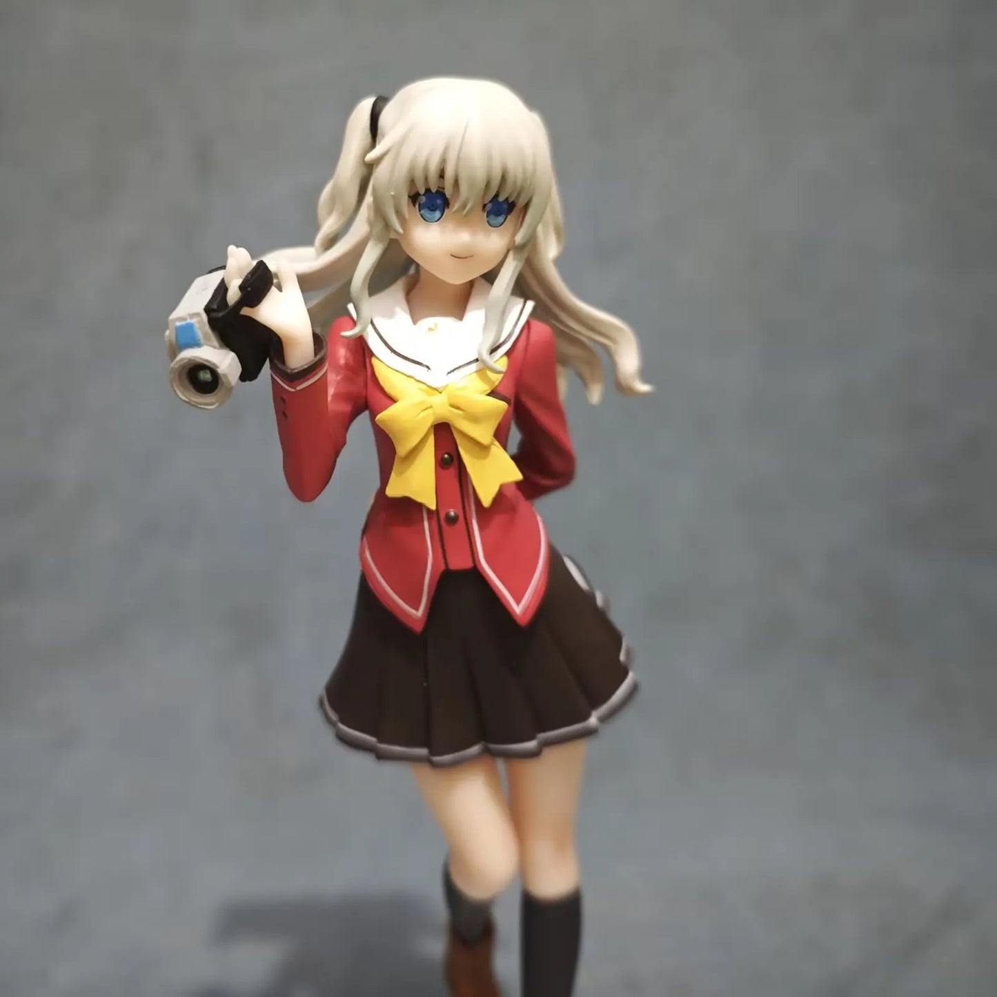 Charlotte Tomori Nao PVC Action Figure School Uniform Cute Girl Statue Model Anime Peripheral Desk Decor Gift Collectible Toy