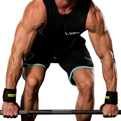 1pair Wrist Support Braces Elastic Nylon Wristband Bandages For Sports,Weight Lifting, Crossfit, Powerlifting, Strength Training