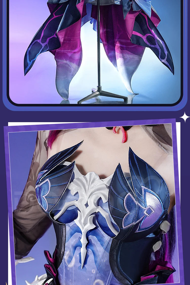 Hysilens Cosplay Costume Game Honkai: Star Rail DokiDoki-SR HSR Dress Hysilens Cosplay Halloween Costume