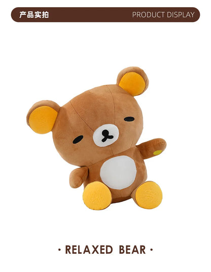 Hot 60cm Cute Plush Teddy Bear for Kids Birthday Xmas Gift Soft Snuggle Toy Stuffed Animal Cute Kuma Doll for Girls Hug Pillow