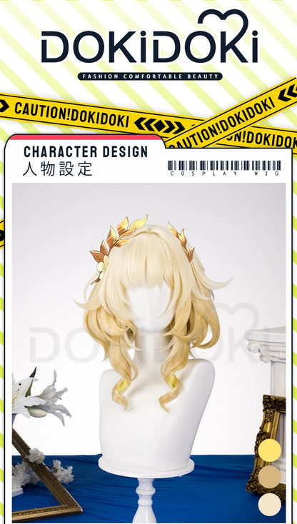 IN STOCK Aglaea Cosplay Costume Game Honkai: Star Rail DokiDoki-SR HSR Women Golden Gorgeous Dress Aglaea Halloween Wig
