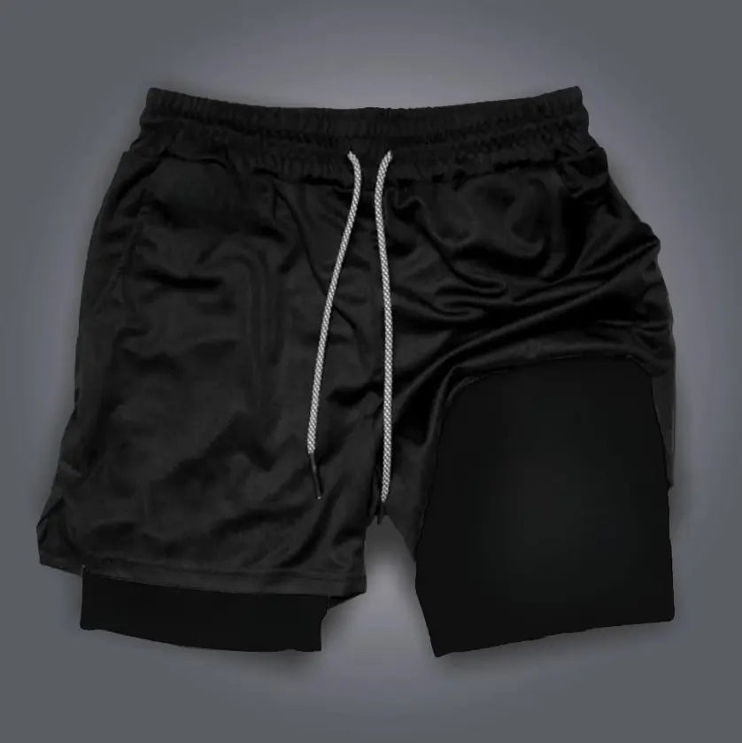 One Piece Luffy Anime Mens Gym Shorts Summer Y2k Streetwear Fitness Sports Pants Breathable Mesh Double-layer Shorts Sportswear