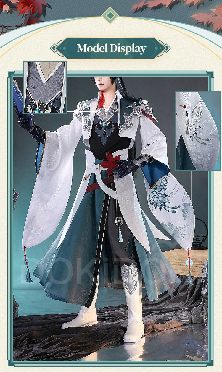 IN STOCK Dan Feng Cosplay Costume Game Honkai: Star Rail DokiDoki-SR Cosplay Imbibitor Lunae Dan Feng Men Dan Heng Halloween