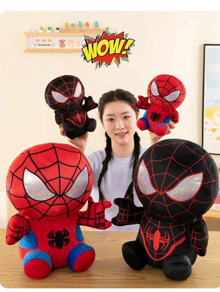 Spider Man Plush Dolls Toys 25/35/45CM Marvel Figure Model Plushies Stuffed Doll Home Room Decor Peluche Pillow Birthday Gifts