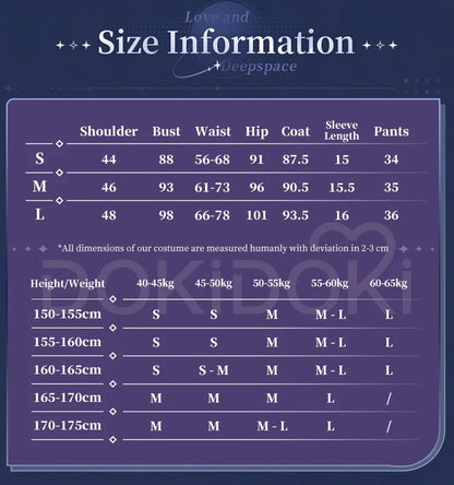IN STOCK Nightwalker Heroine Cosplay Costume Game Love and Deepspace DokiDoki-SR Women Uniform Costume Qiyu Rafayel Cosplay