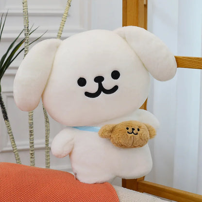 45/70cm Big Size Maltese Backpack Cartoon Anime Plush Stuffed Doll Kawaii Room Decoration Plushies Pillow Ornament Children Gift