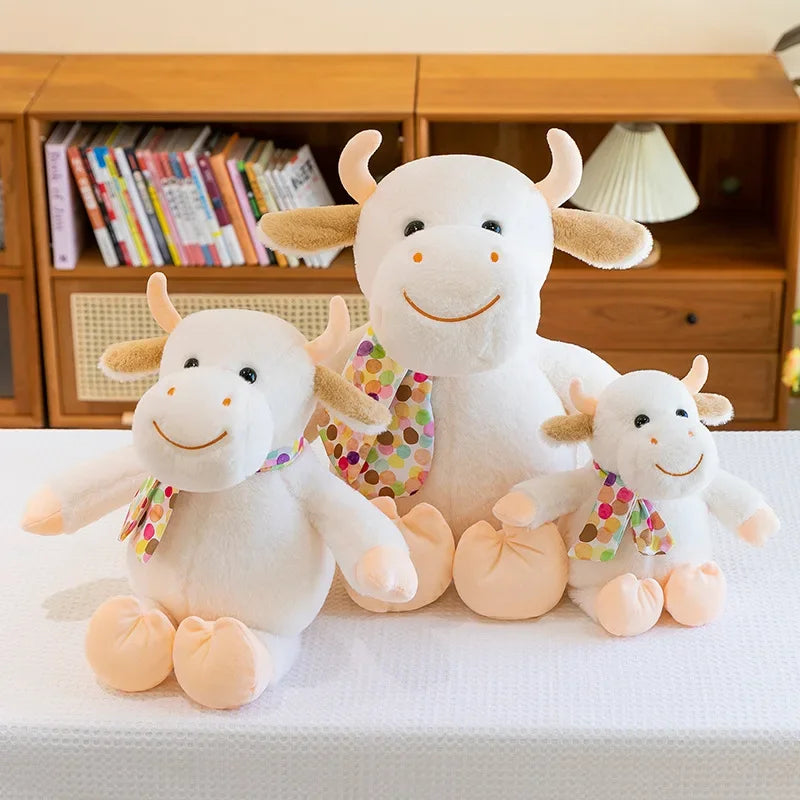 New 30-60cm Cute Calf Plush Toy Doll Stuffed Animals Smiling Cute Calf Doll Hildren's Playmate Children's Birthday Gift