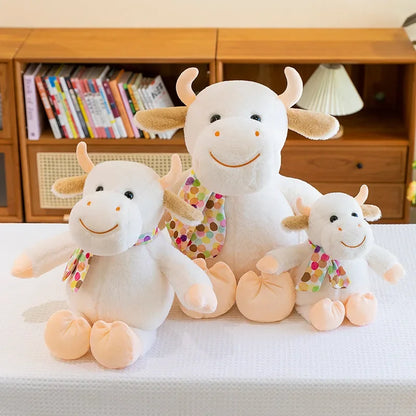 New 30-60cm Cute Calf Plush Toy Doll Stuffed Animals Smiling Cute Calf Doll Hildren's Playmate Children's Birthday Gift