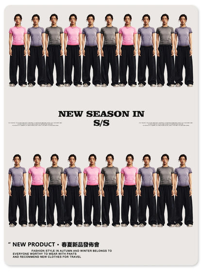 ZODF 2024 Summer Hotweet Washed T Shirt For Women Girls Gradient Raglan Sleeve Comfortable Short Tees Brand Tees HY0826