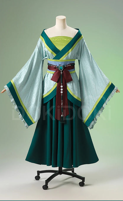 Maomao Cosplay Costume Anime The Apothecary Diaries DokiDoki-R Women Green Dress Mao Mao Xidu Banquets Cosplay Halloween