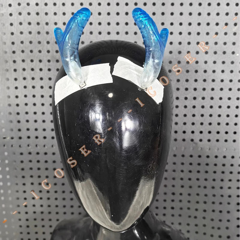 Anime Movies Nezha Aobing Cosplay Loong Horns Headwear Props Ao Bing Ne Zha 2 Halloween Party for Women Men Accessory Carnival