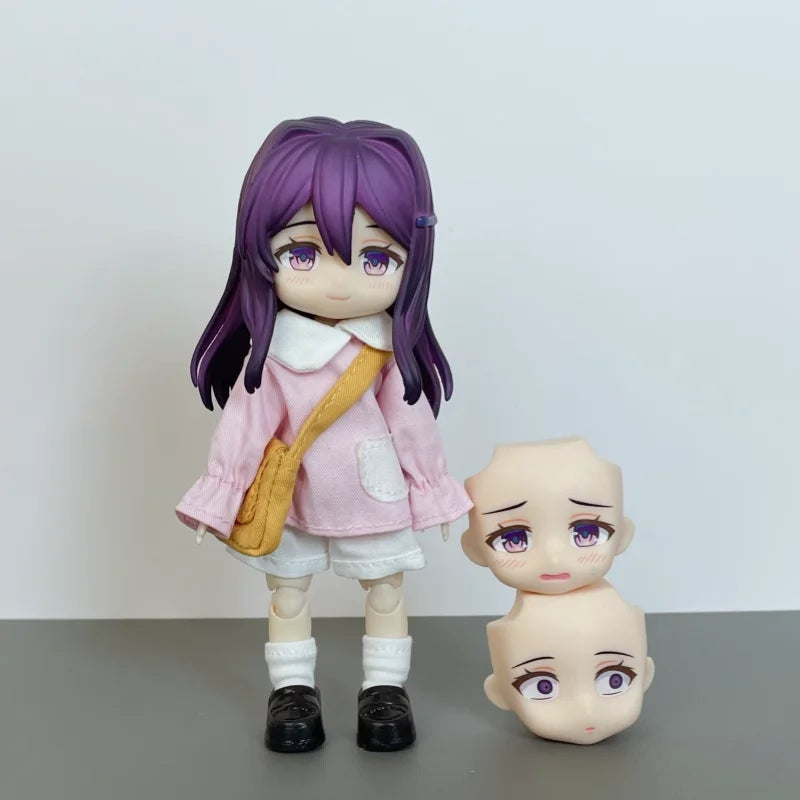 Doki Doki Literature Club! Yuri Anime Figure #2283 Kwaii Q Ver. PVC Action Figure Model Joint Doll Toys Gifts
