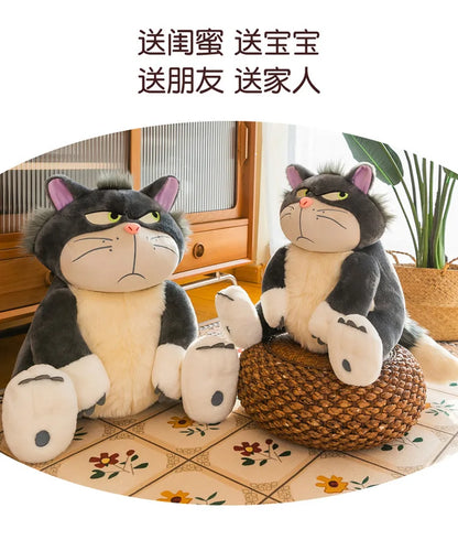 45/60/80cm Big Size Disney Lucifer Kawaii Anime Plush Stuffed Doll Room Decoration Cartoon Plushie Pillow Ornament Children Gift