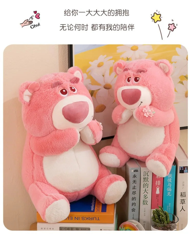 40/55/70cm Super Big Size Lotso Disney Cartoon Anime Plush Stuffed Doll Kawaii Room Decoration Plush Pillow Kids Holiday Gift
