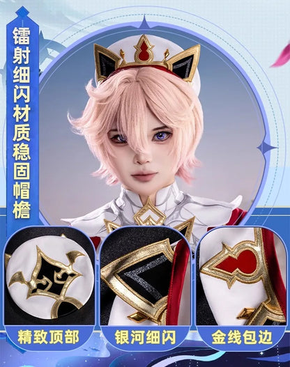 iCoser Genshin Impact Dahlia Cosplay Costume Wig New Skins Uniform Hat Festival Halloween Party for Women Men Carnival Outfit