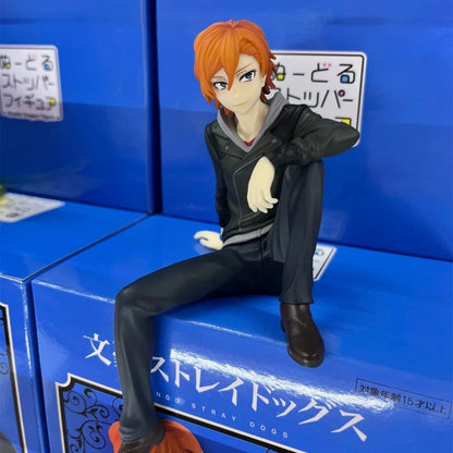 8cm Bungo Stray Dogs Anime Figure Noodle Stopper Dazai Osamu Action Figure Nakahara Chuya Figurine Collection Model Doll Toys