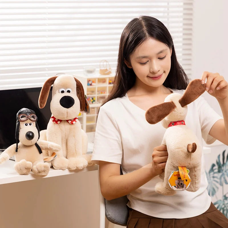 Cartoon Soft Wallace Gromit Plushies Black Penguin Stuffed Anime Cute Dog Stuffed Dolls Backpack Pendant Key Chain Cuddly Pillow