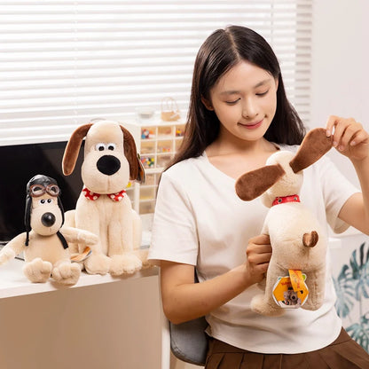 Cartoon Soft Wallace Gromit Plushies Black Penguin Stuffed Anime Cute Dog Stuffed Dolls Backpack Pendant Key Chain Cuddly Pillow
