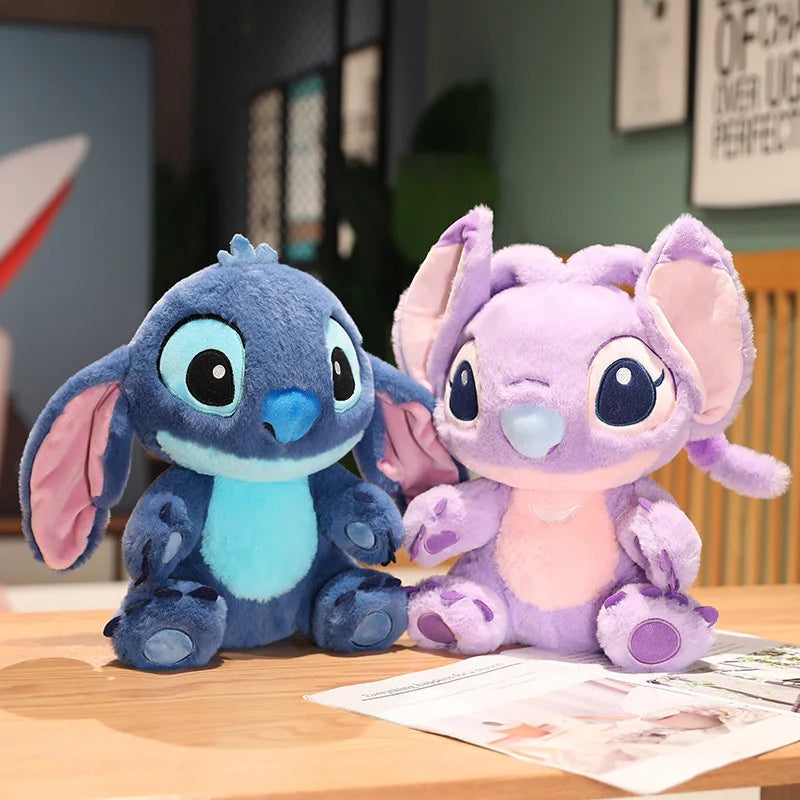 35/60cm Disney Lilo and Stitch Plush Toys Cute Anime Stich Doll Stuffed Plushie Angel Pillow Soft Gift for Children Kawaii