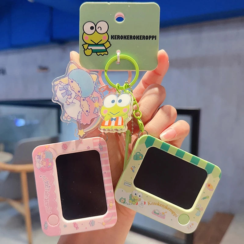 Genuine Sanrio Hello Kitty Kuromi Melody Pachacoo Cinnamoroll Hangyodon Gudetama Writ Boar Graffiti Toy Keychain Birthday Gift