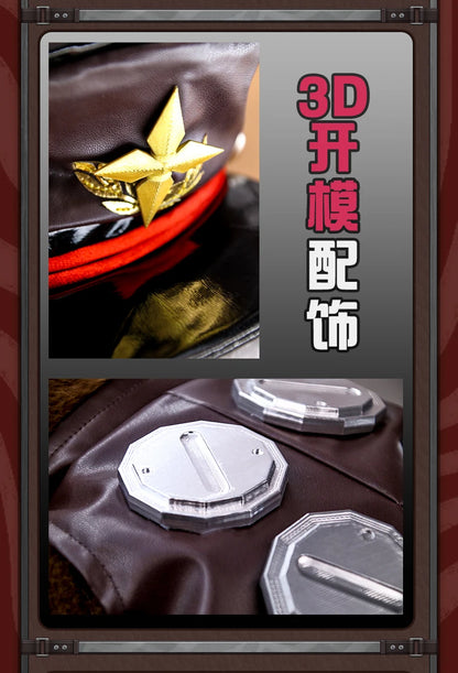 Zenless Zone Zero Ukinami Yuzuha Cosplay Costume Wig Skirt Uniform Earrings Headwear Spook Shack Halloween Party for Women Girls