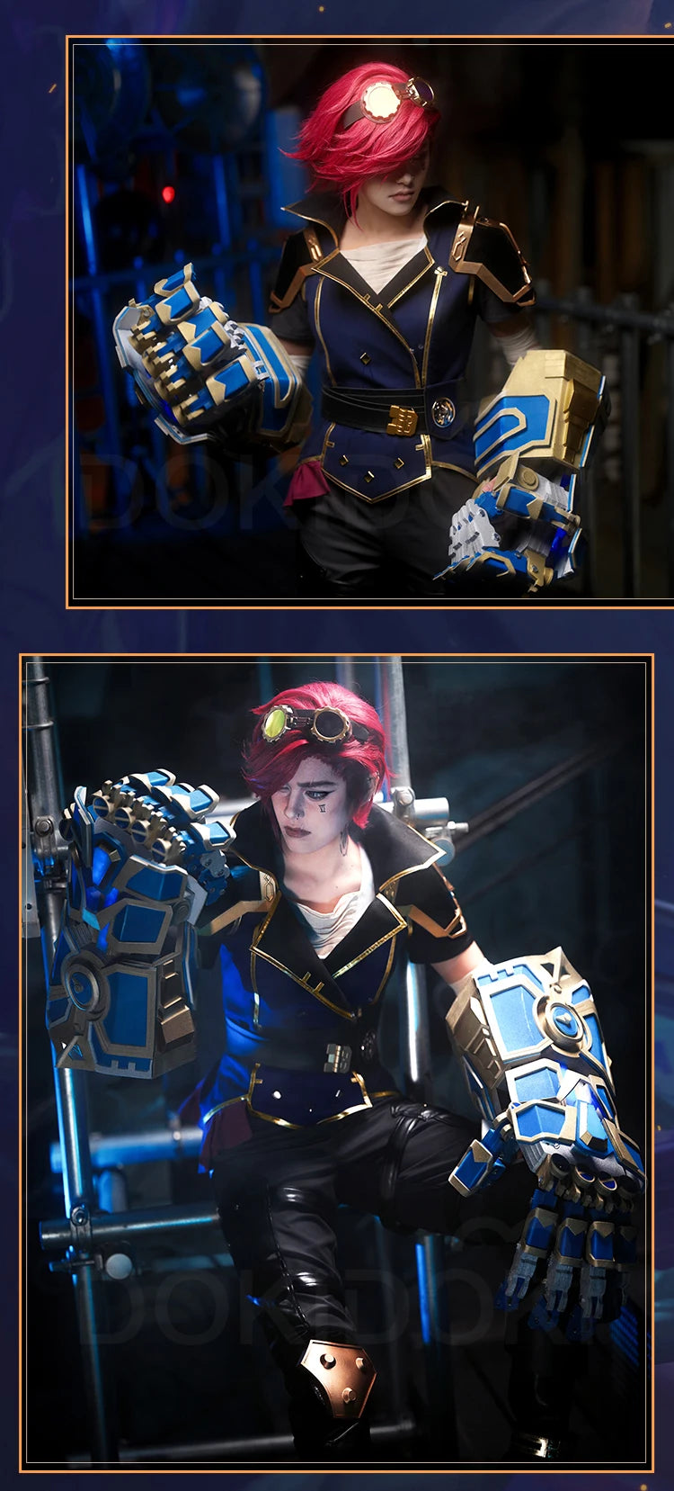 IN STOCK Vii Cosplay Costume Game Cosplay【S-3XL】DokiDoki-SR Women Uniform Suit Vii Costume Halloween Plus Size