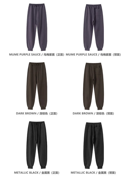 ZODF 2024 Autumn Winter Unisex Solid Sweatpants Heavyweight 440gsm Casual Loose Fit Sport Joggers HY0890