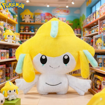 30-75CM Big Size Pokémon Jirachi Plushies Cartoon Anime Peluche Comfortable Soft Doll Kawaii Ornament Children's Toy Gifts