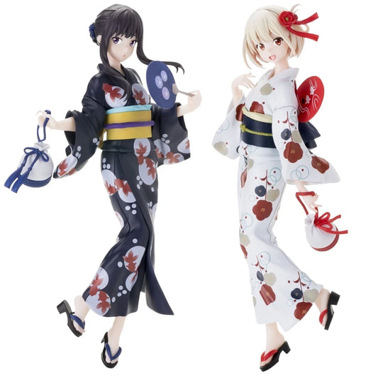 20cm Lycoris Recoil Anime Figure Bathrobe Nishikigi Chisato Action Figure Kawaii Inoue Takina Figurine PVC Collection Model Toys