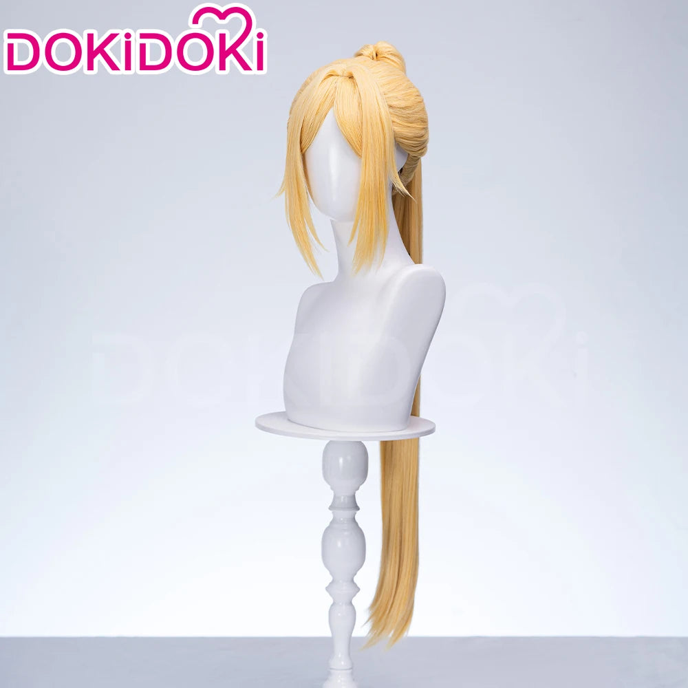 Trigger Wig Game Zenless Zone Zero DokiDoki ZZZ Trigger Cosplay Women 80cm Yellow Long Hair Free Wig Cap