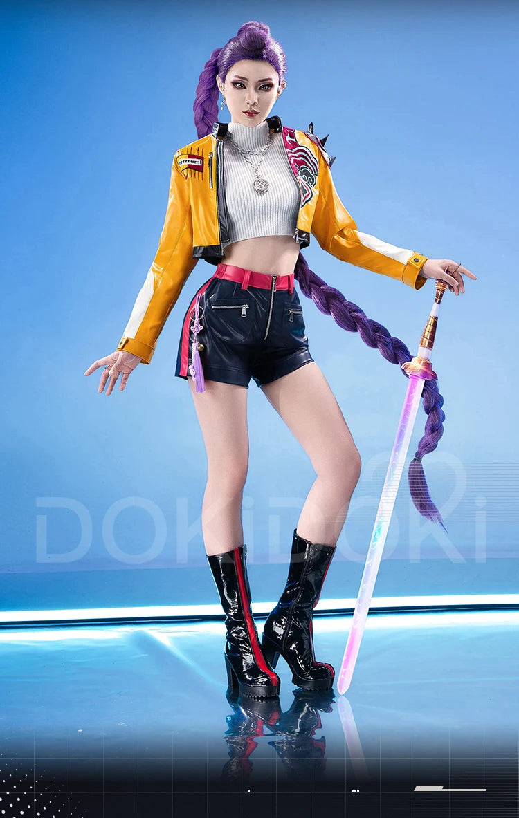 【Last Batch】IN STOCK Rumii Zoeyy Miraa Cosplay Costume【XS-3XL】DokiDoki-R Women Yellow Suit Rumii Miraa Costume Plus Size