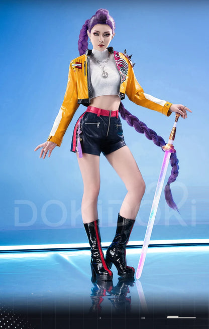 【Last Batch】IN STOCK Rumii Zoeyy Miraa Cosplay Costume【XS-3XL】DokiDoki-R Women Yellow Suit Rumii Miraa Costume Plus Size