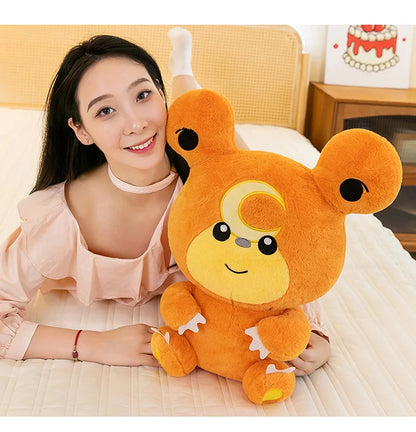 30/80cm Large Teddiursa Pokemon Plush Toys Anime Doll Cute Pillow Cartoon Giant Pokémon Plushie Stuffed Gift for Kids Christmas