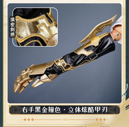 Honkai Star Rail Dan Heng Permansor Terrae Cosplay Costume Wig Uniform Headwear Metal Accessories Halloween Party for Women Men