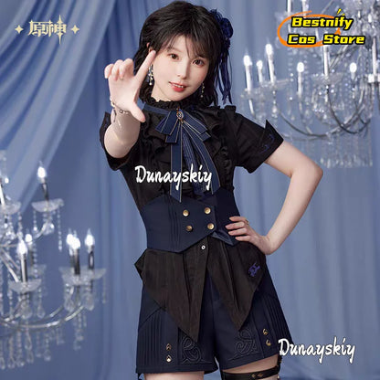 Genshin Impact Furina Cosplay Costume XS-XL Polyester Set
