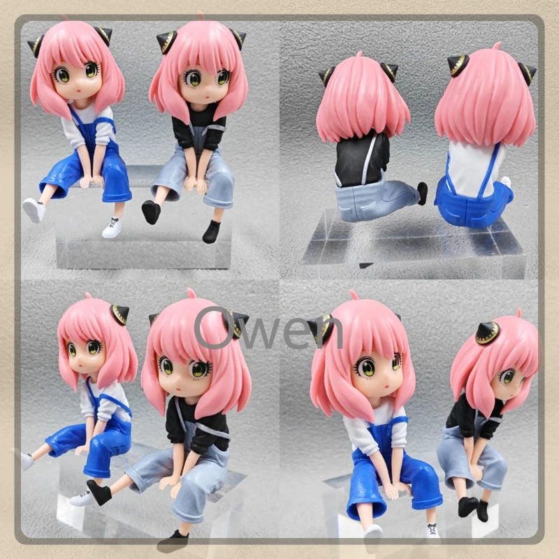 Manga Spy Family Action Figure Sport Student Forger Anya Model Cute Football Figurine Toy PVC Collectible Ornament Birthday Gift
