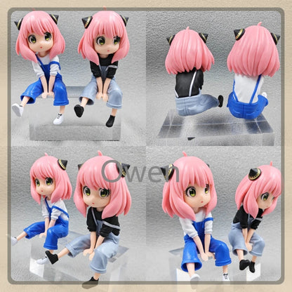 Manga Spy Family Action Figure Sport Student Forger Anya Model Cute Football Figurine Toy PVC Collectible Ornament Birthday Gift