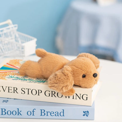 20cm Kawaii Furry Friend Stuffed Animal Dog Soft Toy Lying Puppy Panda Monkey Plushies Cute Wrist Support Plush Doll