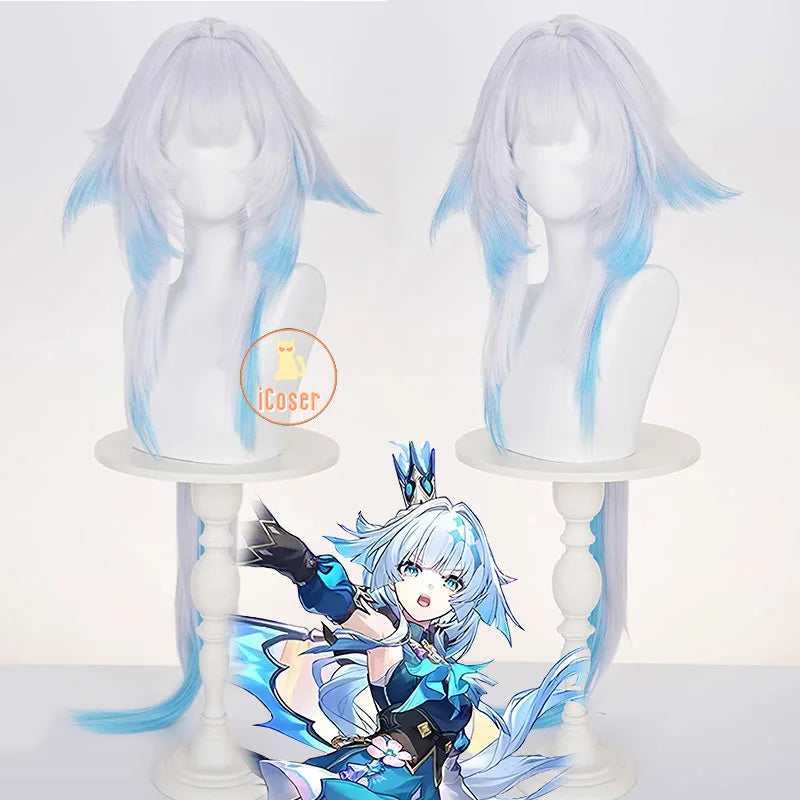 Honkai Star Rail Cerydra Cosplay Costume Wig Dress Uniform Luminous Crown Metal Props Halloween Party for Women Girls Cos iCoser