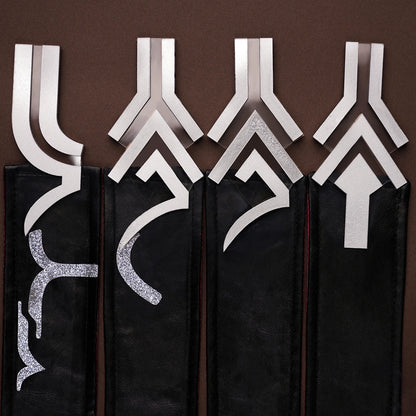 iCoser Arknights Exusiai The New Covenant Cosplay Costume Wig Uniform Luminous Headwear Halloween Party for Women Girls Carnival