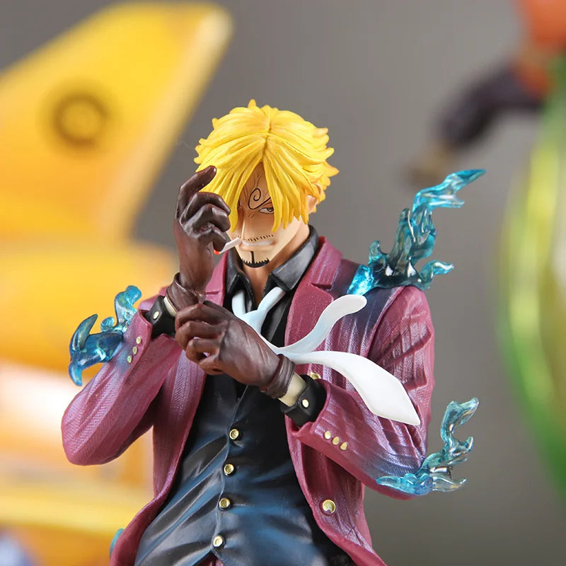 25cm One Piece Sanji Anime Figure Fashion Show Sanji Figurine Pvc Model Statue Doll Decoration Collection Ornaments Toys Gift