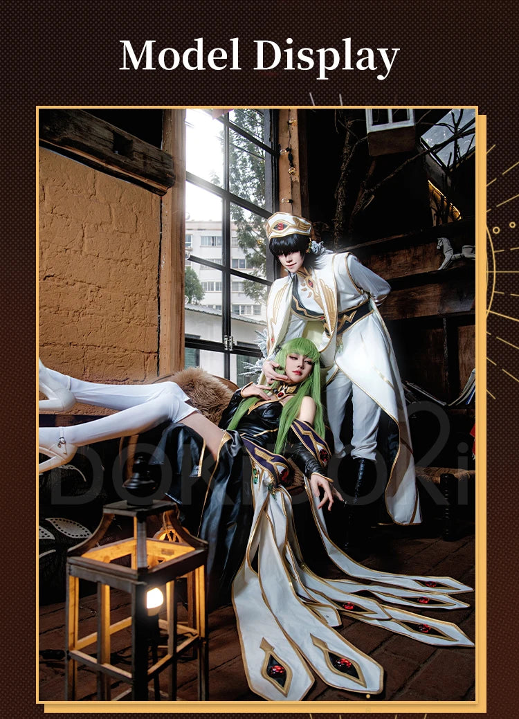 Lelouchh Lamperougee C Cosplay Anime Cosplay【XS-2XL】DokiDoki-R Halloween Men Emperor Women Queen Lelouchh Plus Size
