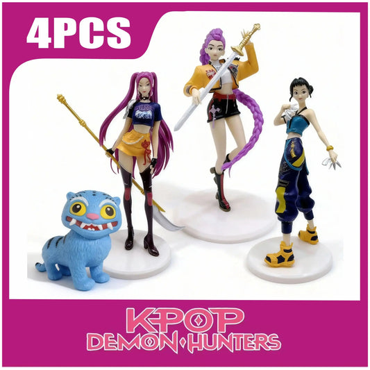 IN STOCK! Witch Hunter Girl Kpop Group Anime Merch - Rumi, Zoe & Mila Collectible Figurines | Desktop Decoration & Fan Gift