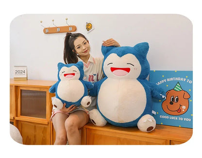 85/100CM Big Size Snorlax Plushie Pokemon Cartoon Anime Peluche Kawaii Stuffed Cushion Comfortable Soft Doll Children Toy Gift