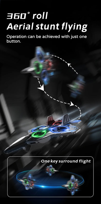 L101 RC Foam Airplane Glider Flying 2.4G With LED Lights EPP Stunt Remote Control Foam Fighter Plane Toys For Kid Gift