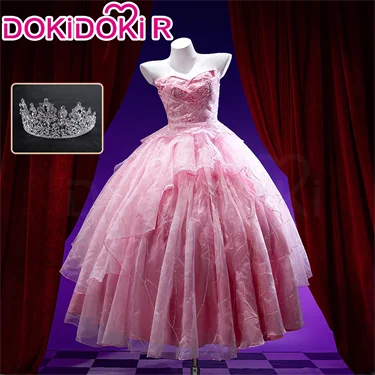 Glinda Elphaba Cosplay Wig Anime Wicked DokiDoki Front Lace Wig Golden Long 60cm Hair Glinda Cosplay Elphaba Hat Free Cap